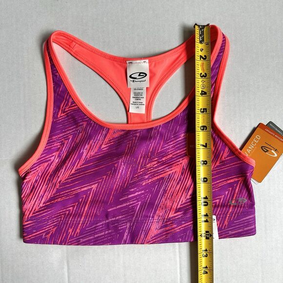 Champion C9 Power Core Reversible Compression Sports Bra Women’s L Purple Orange - Picture 7 of 7